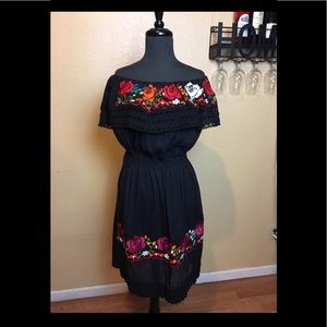 Mexicana off the shoulder dress